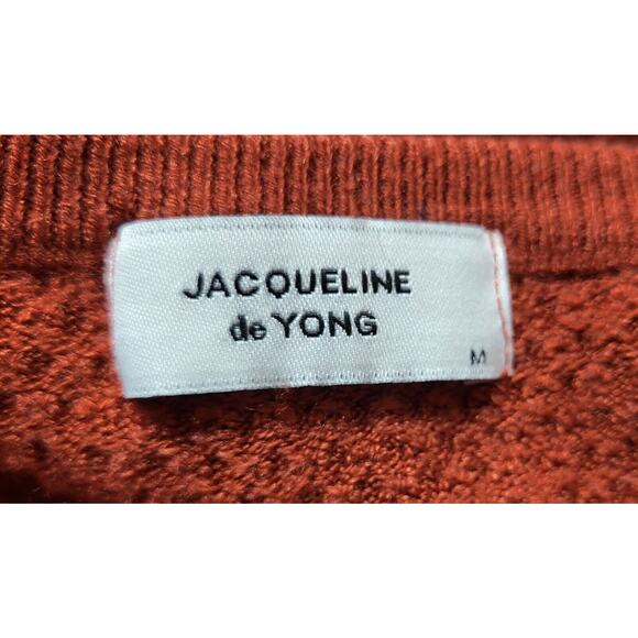 Jacqueline De Yong Women Burnt Orange Sweater Size Medium - Picture 6 of 13